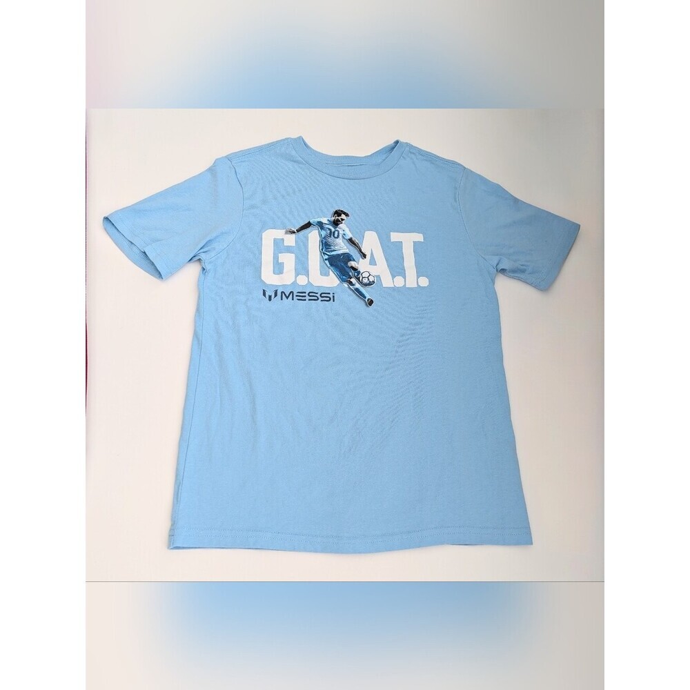 Unisex Kids' (Size 10/12) Soccer Lionel Messi G.O.A.T. Short Sleeve Tee/T-shirt